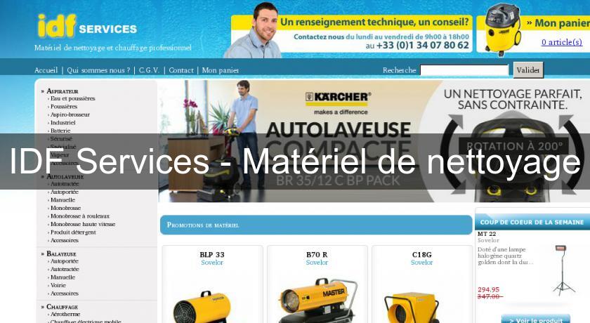 IDF Services - Matériel de nettoyage IDF Services - Matériel de nettoyage