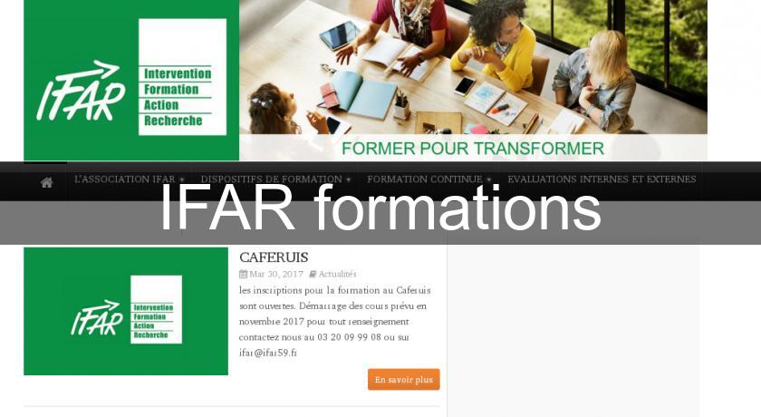 IFAR formations IFAR formations