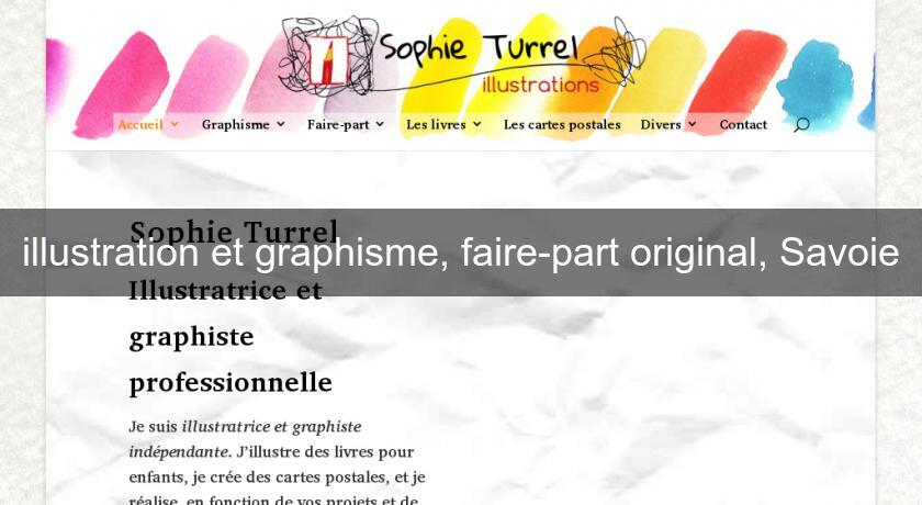 illustration et graphisme, faire-part original, Savoie