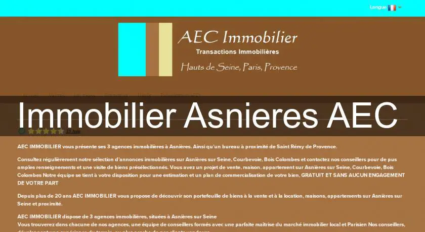 Immobilier Asnieres AEC 