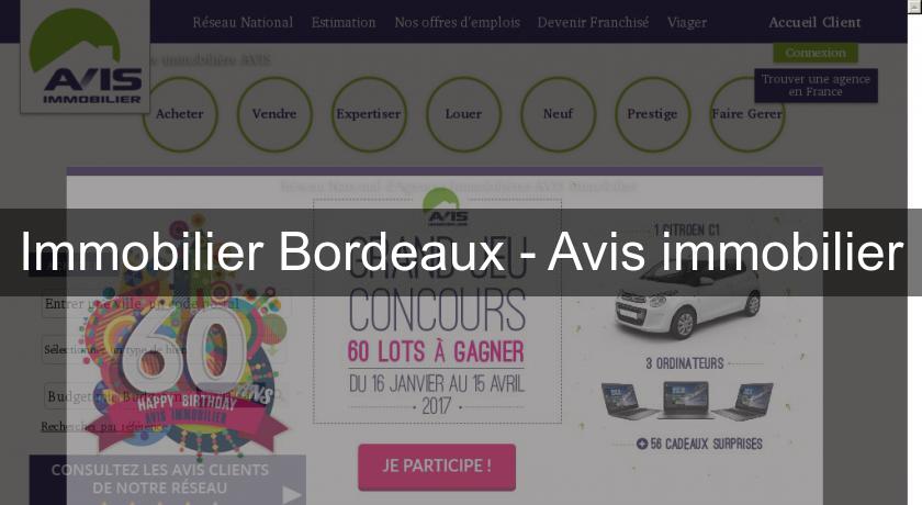 Immobilier Bordeaux - Avis immobilier Immobilier Bordeaux - Avis immobilier