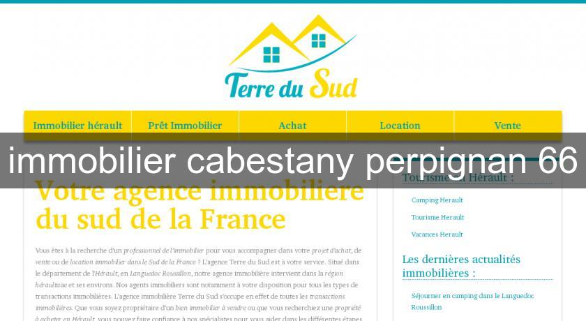 immobilier cabestany perpignan 66