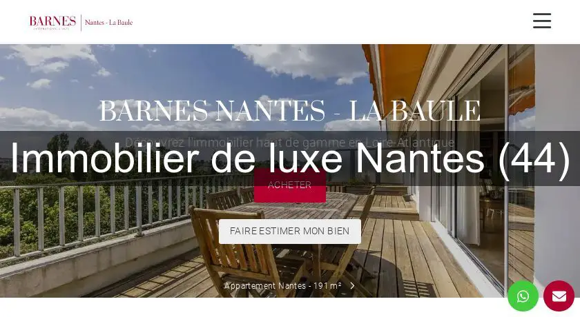 Immobilier de luxe Nantes (44)