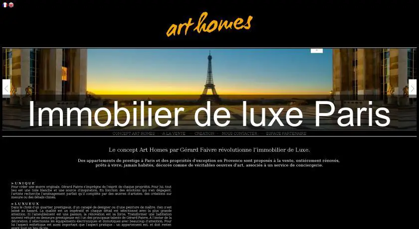 Immobilier de luxe Paris