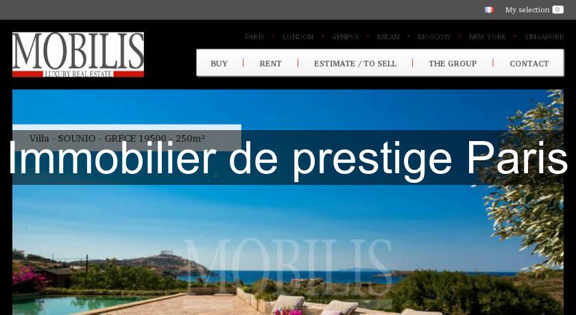 Immobilier de prestige Paris Immobilier de prestige Paris