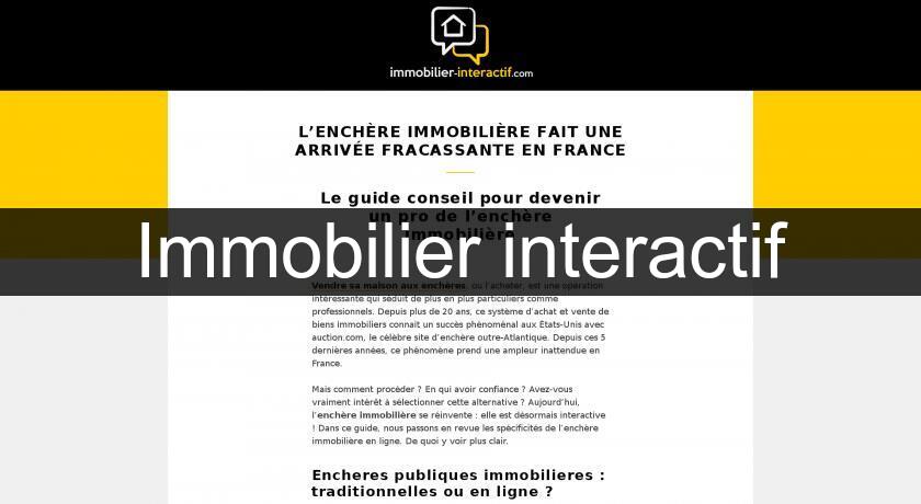 Immobilier interactif Immobilier interactif