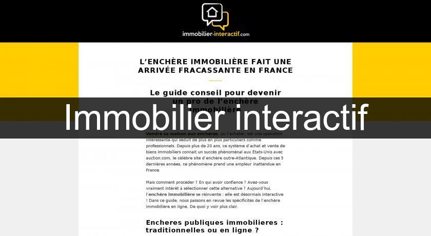 Immobilier interactif