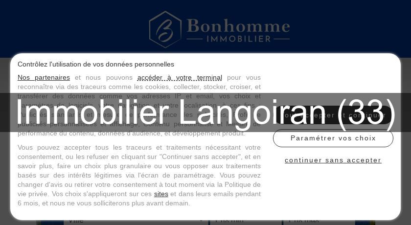 Immobilier Langoiran (33)