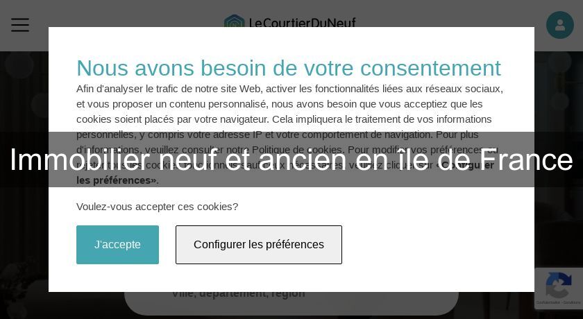 Immobilier neuf et ancien en île de France Immobilier neuf et ancien en île de France