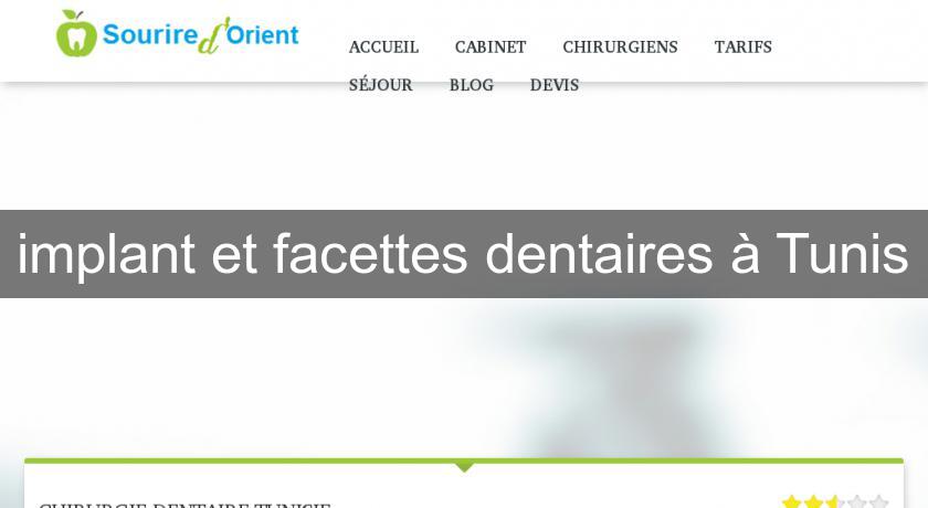 implant et facettes dentaires à Tunis