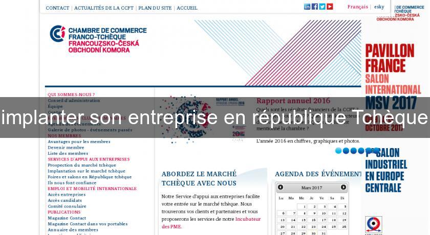 implanter son entreprise en république Tchèque implanter son entreprise en république Tchèque