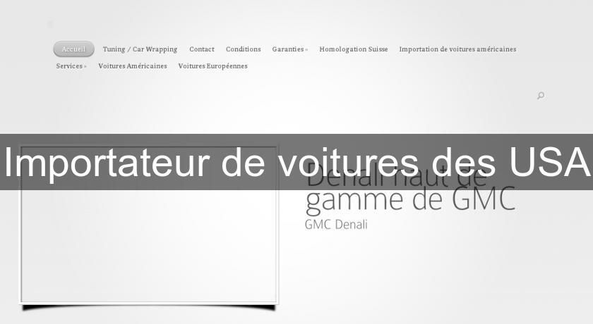Importateur de voitures des USA Importateur de voitures des USA
