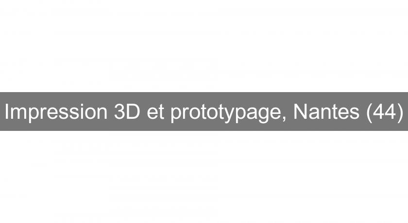 Impression 3D et prototypage, Nantes (44) Impression 3D et prototypage, Nantes (44)