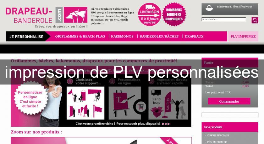 impression de PLV personnalisées