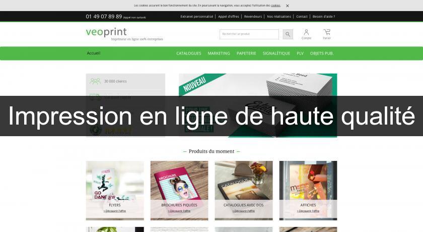 Impression en ligne de haute qualité Impression en ligne de haute qualité