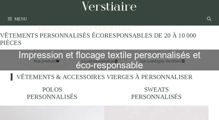 Impression et flocage textile personnalisés et éco-responsable