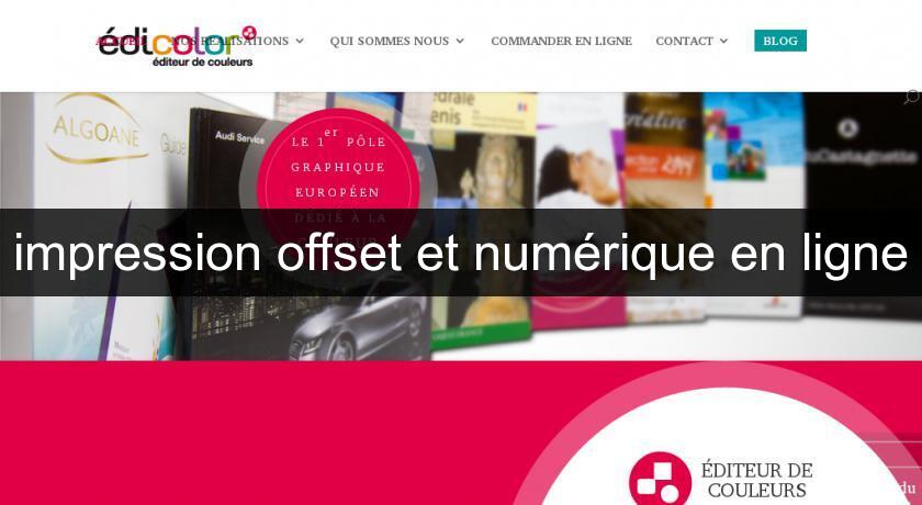 impression offset et numérique en ligne