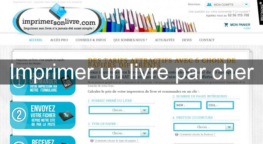 Imprimer un livre par cher