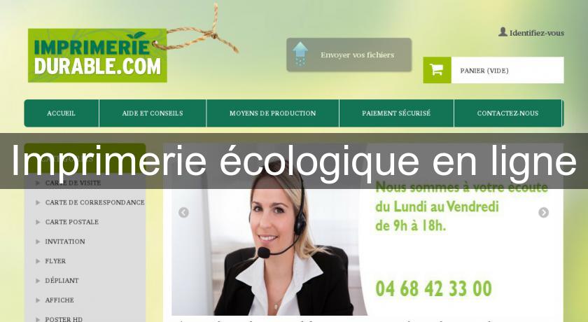 Imprimerie écologique en ligne