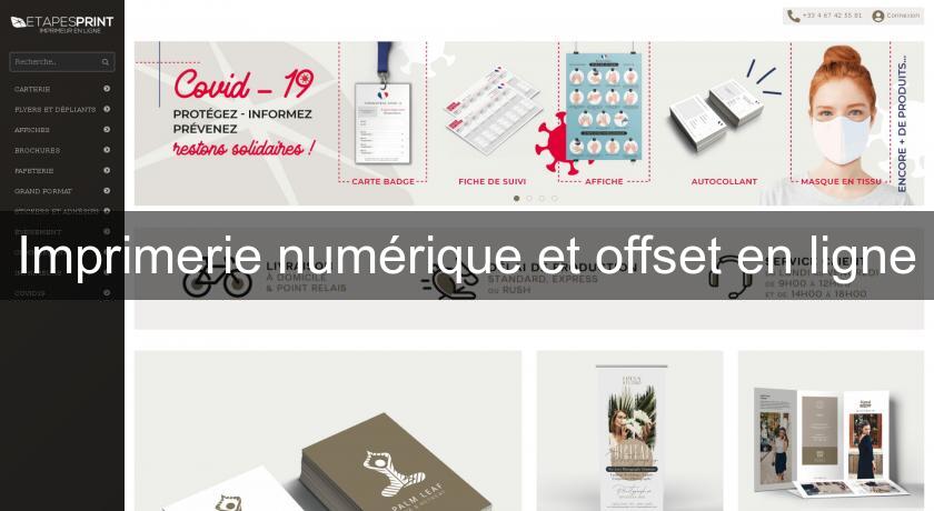 Imprimerie numérique et offset en ligne Imprimerie numérique et offset en ligne