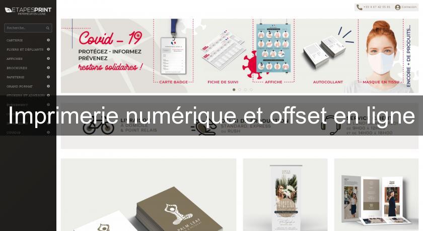 Imprimerie numérique et offset en ligne