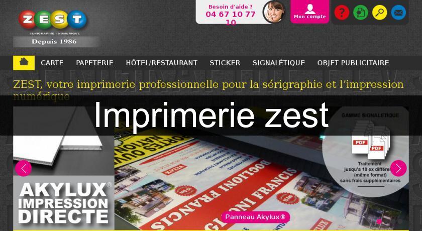 Imprimerie zest