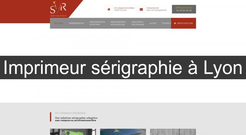 Imprimeur sérigraphie à Lyon Imprimeur sérigraphie à Lyon