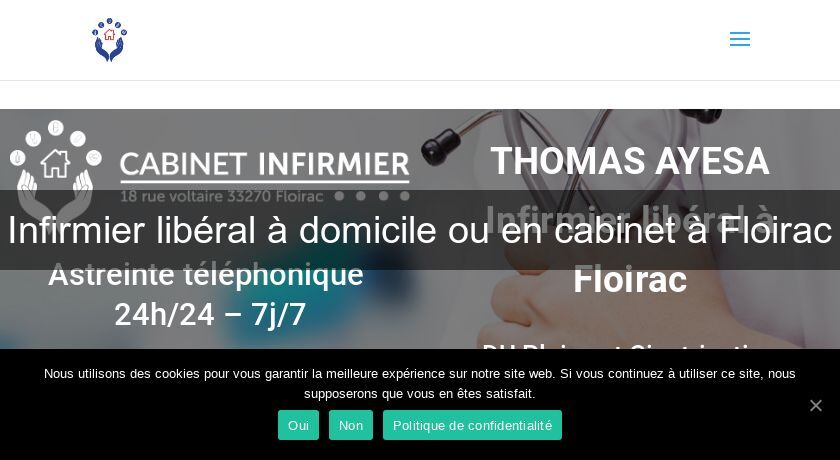Infirmier libéral à domicile ou en cabinet à Floirac Infirmier libéral à domicile ou en cabinet à Floirac
