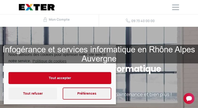 Infogérance et services informatique en Rhône Alpes Auvergne