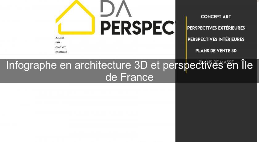 Infographe en architecture 3D et perspectives en Île de France