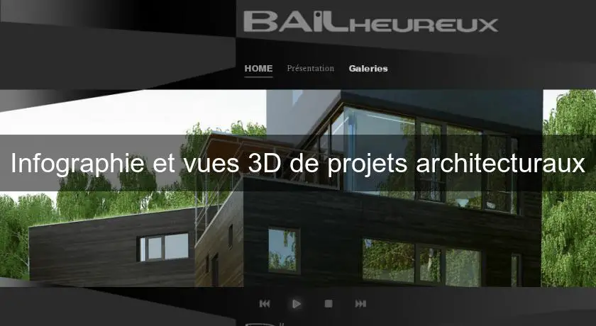 Infographie et vues 3D de projets architecturaux