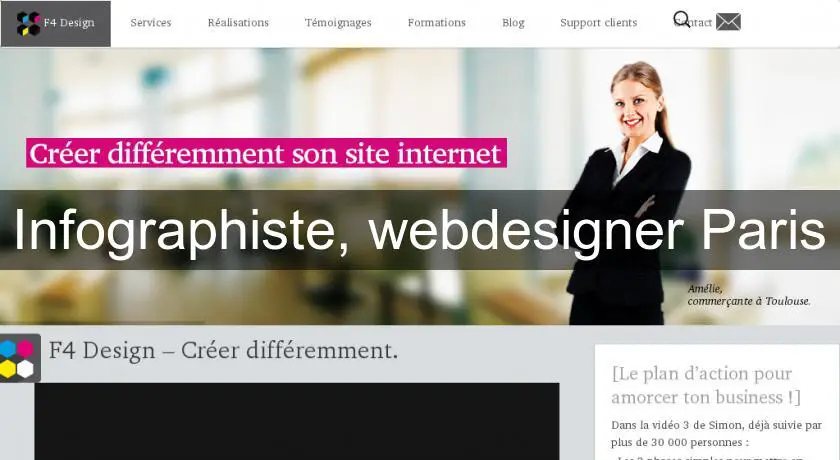 Infographiste, webdesigner Paris