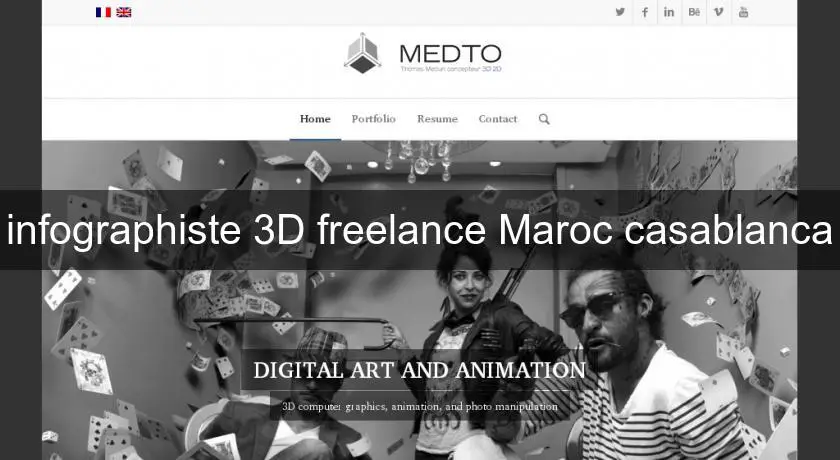 infographiste 3D freelance Maroc casablanca