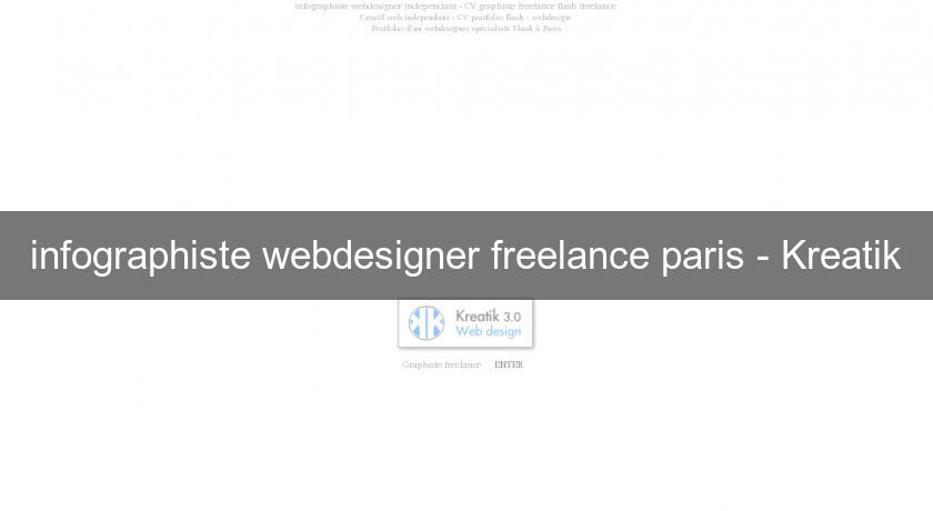 infographiste webdesigner freelance paris - Kreatik