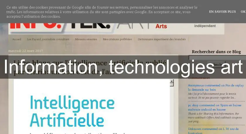 Information, technologies art