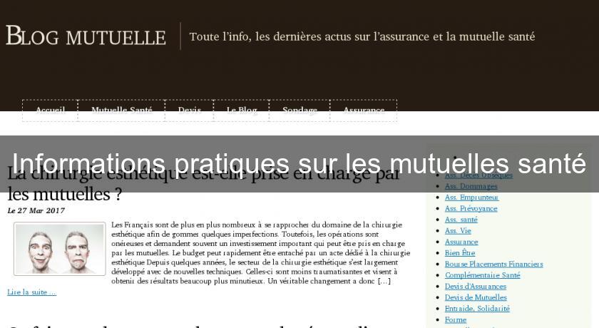 Informations pratiques sur les mutuelles santé