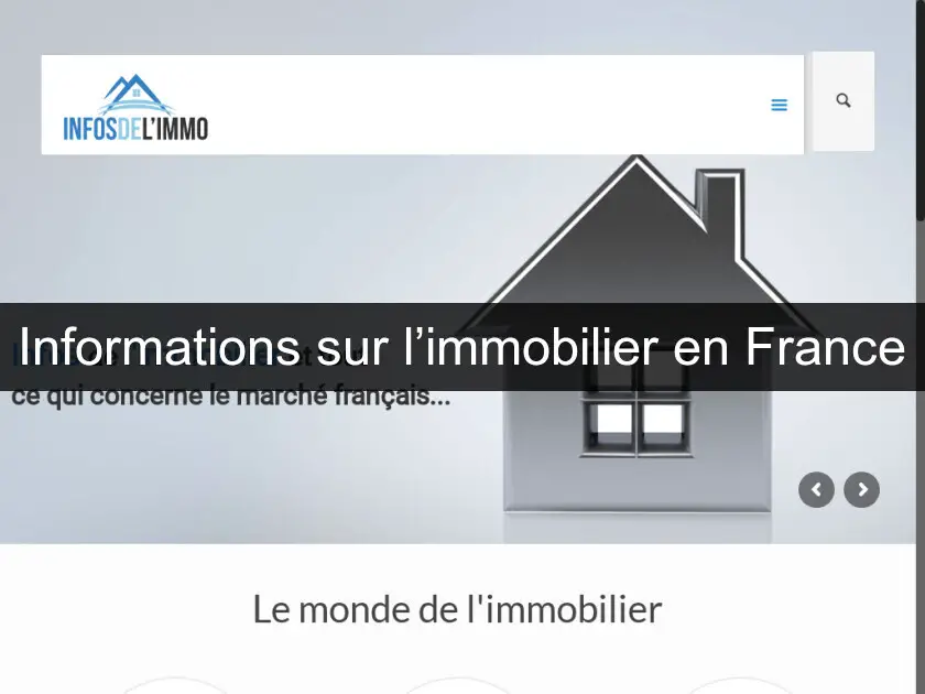 Informations sur l’immobilier en France