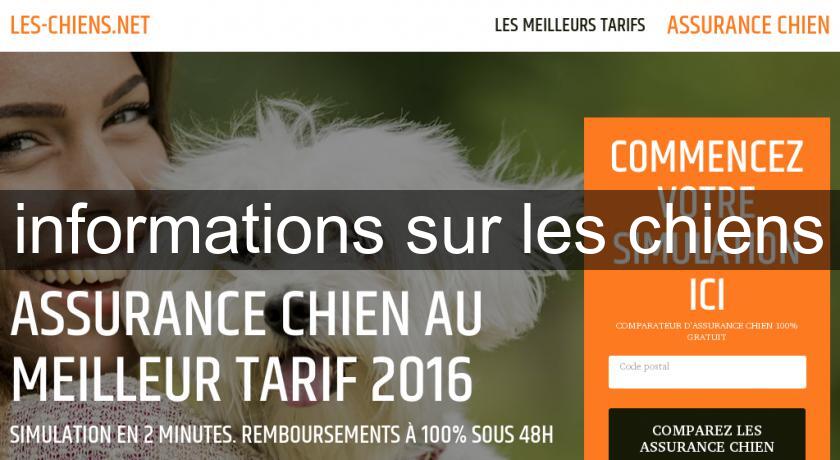 informations sur les chiens informations sur les chiens