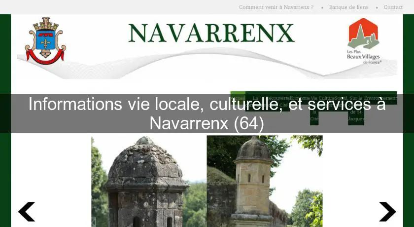 Informations vie locale, culturelle, et services à Navarrenx (64)