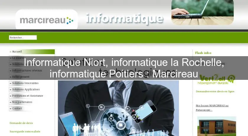 Informatique Niort, informatique la Rochelle, informatique Poitiers : Marcireau