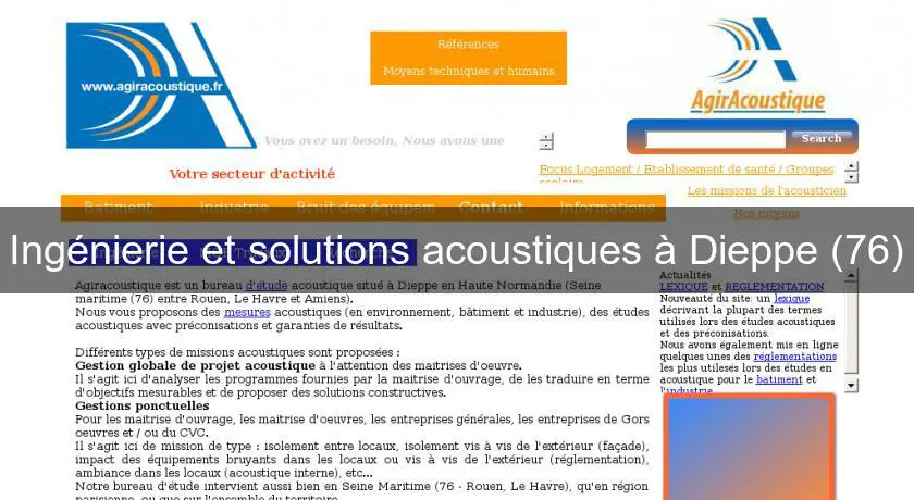 Ingénierie et solutions acoustiques à Dieppe (76)