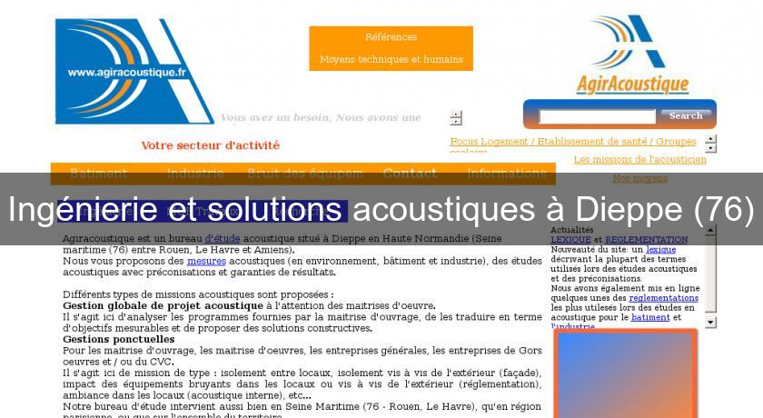 Ingénierie et solutions acoustiques à Dieppe (76) Ingénierie et solutions acoustiques à Dieppe (76)