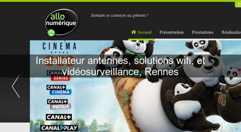 Installateur antennes, solutions wifi, et vidéosurveillance, Rennes