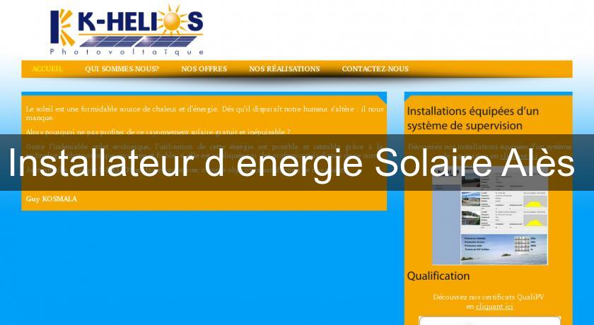 Installateur d'energie Solaire Alès 