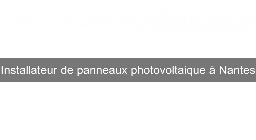 Installateur de panneaux photovoltaique à Nantes Installateur de panneaux photovoltaique à Nantes