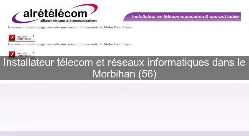 Installateur télecom et réseaux informatiques dans le Morbihan (56)