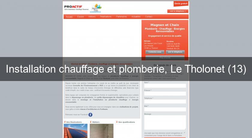 Installation chauffage et plomberie, Le Tholonet (13)