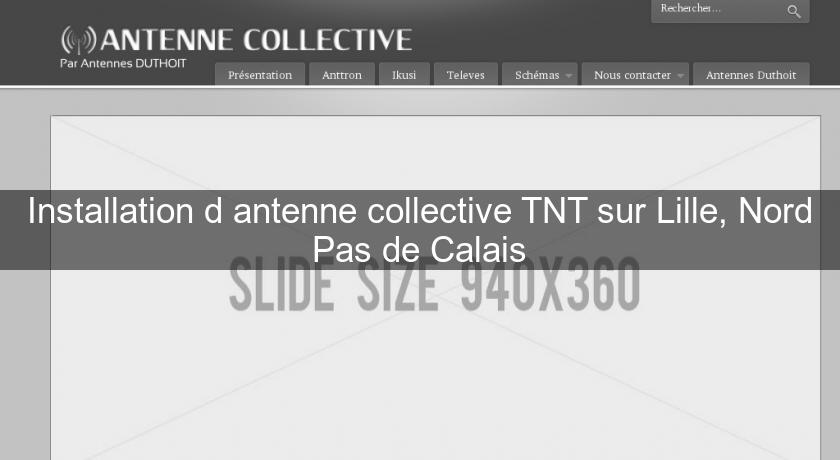 Installation d'antenne collective TNT sur Lille, Nord Pas de Calais