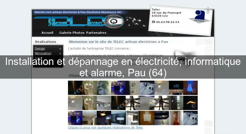 Installation et dépannage en électricité, informatique et alarme, Pau (64)