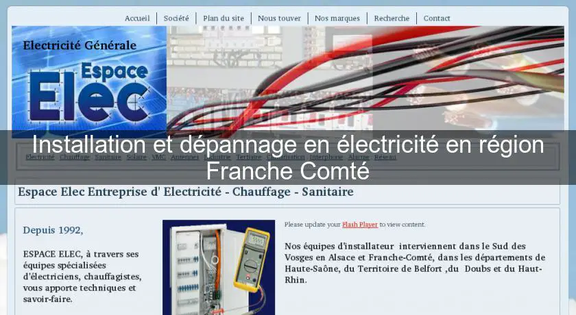 Installation et dépannage en électricité en région Franche Comté